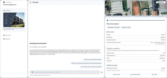 Prenovljena uporabniška izkušnja parcelne informacije