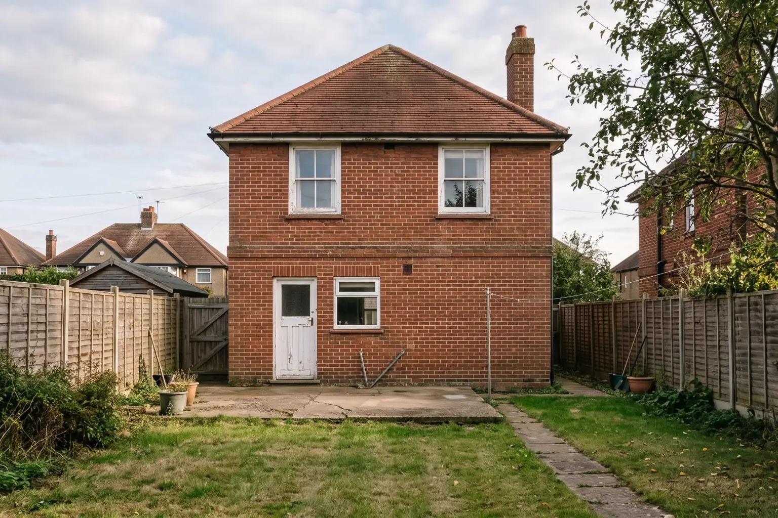 Rear kitchen extension, Before